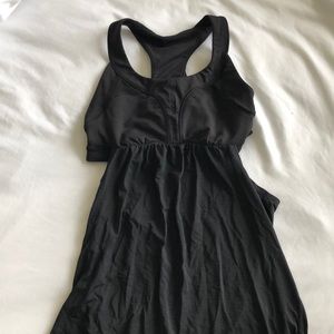 Black lululemon cut out tank
